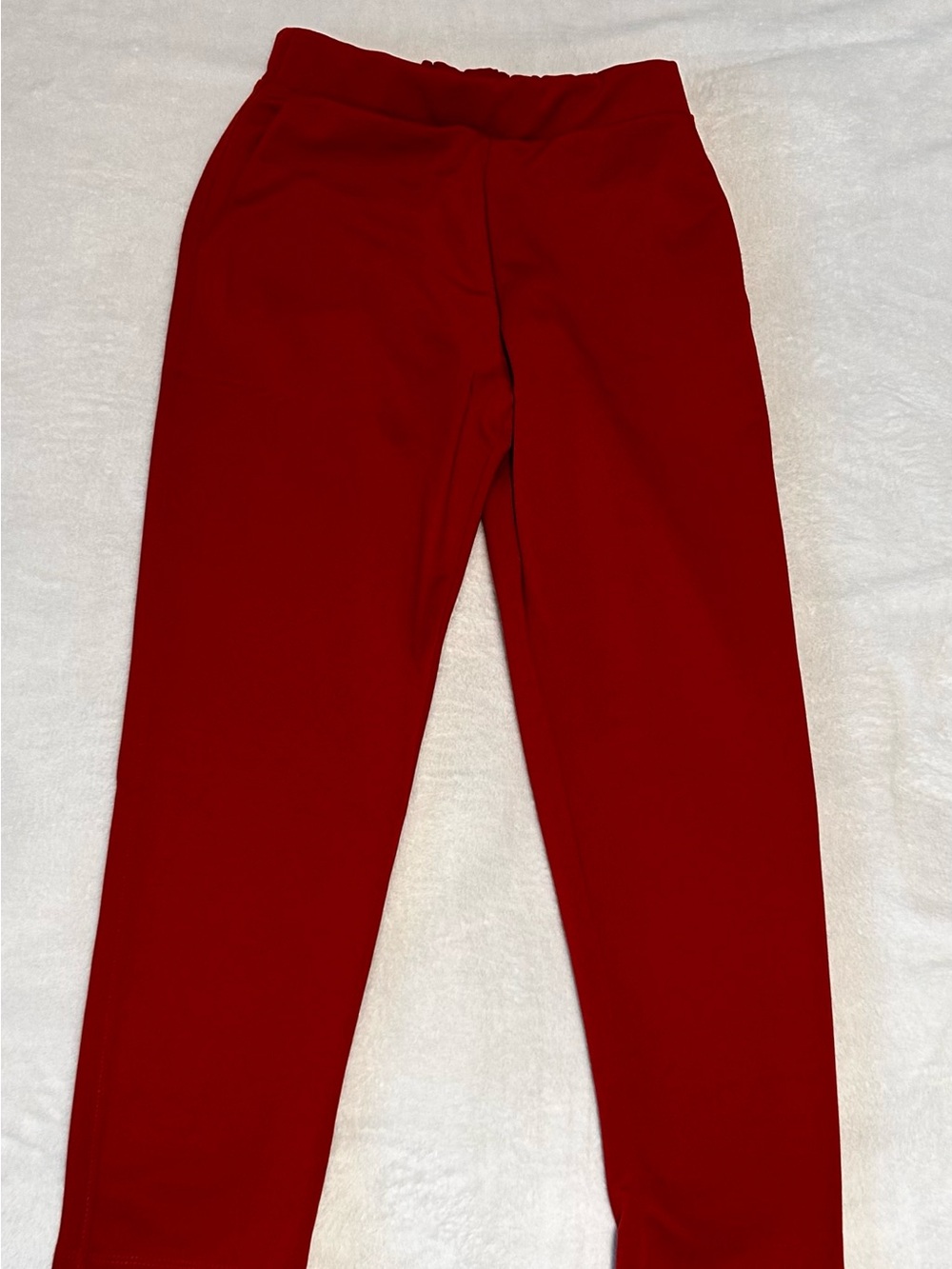 Zara Kids Bright Red Pull-On Leggings